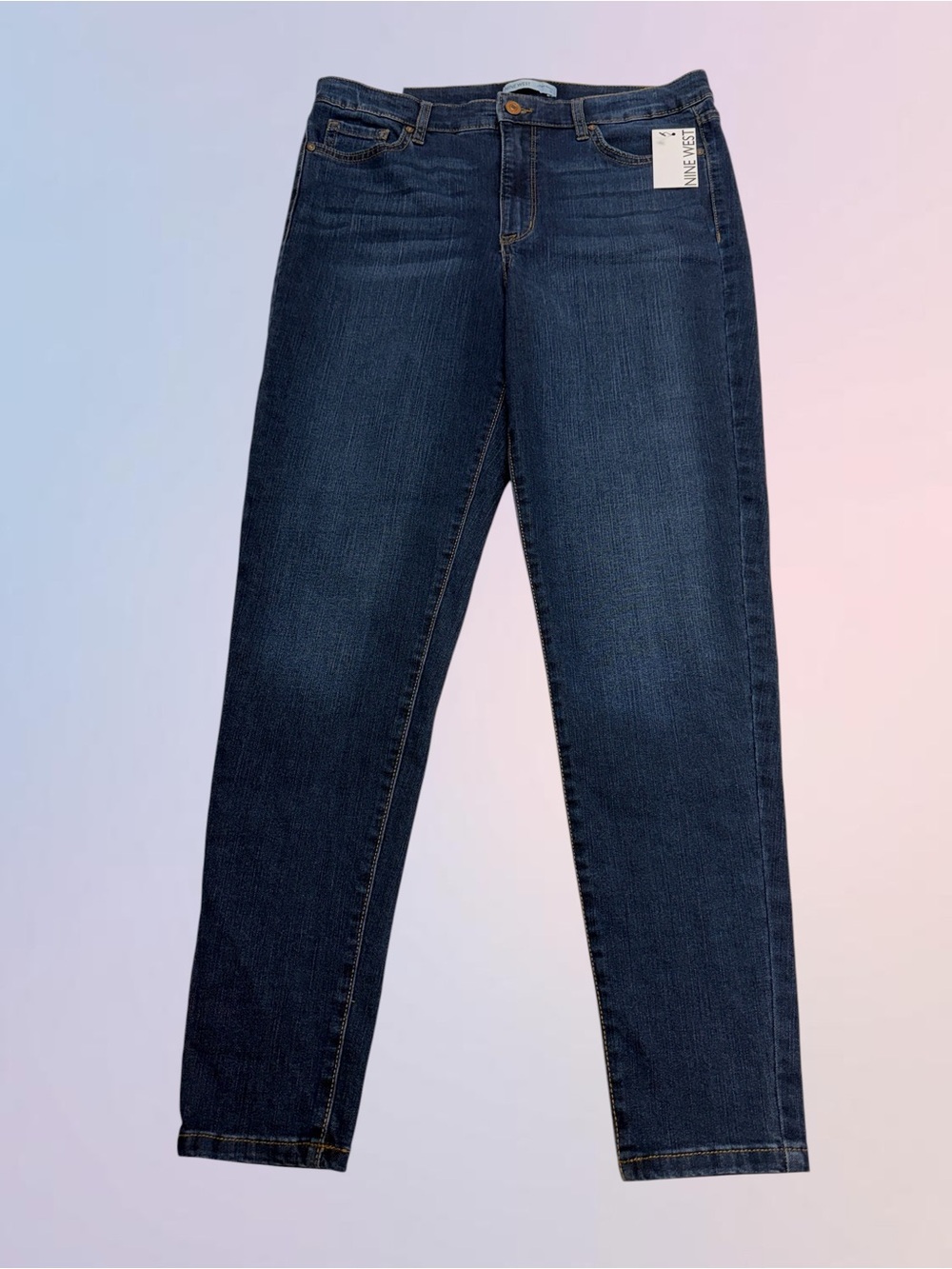 NINE WEST Women’s 12 HIGH RISE SKINNY Blue Jeans